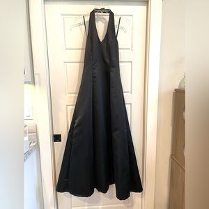 Black Halter Prom Dress